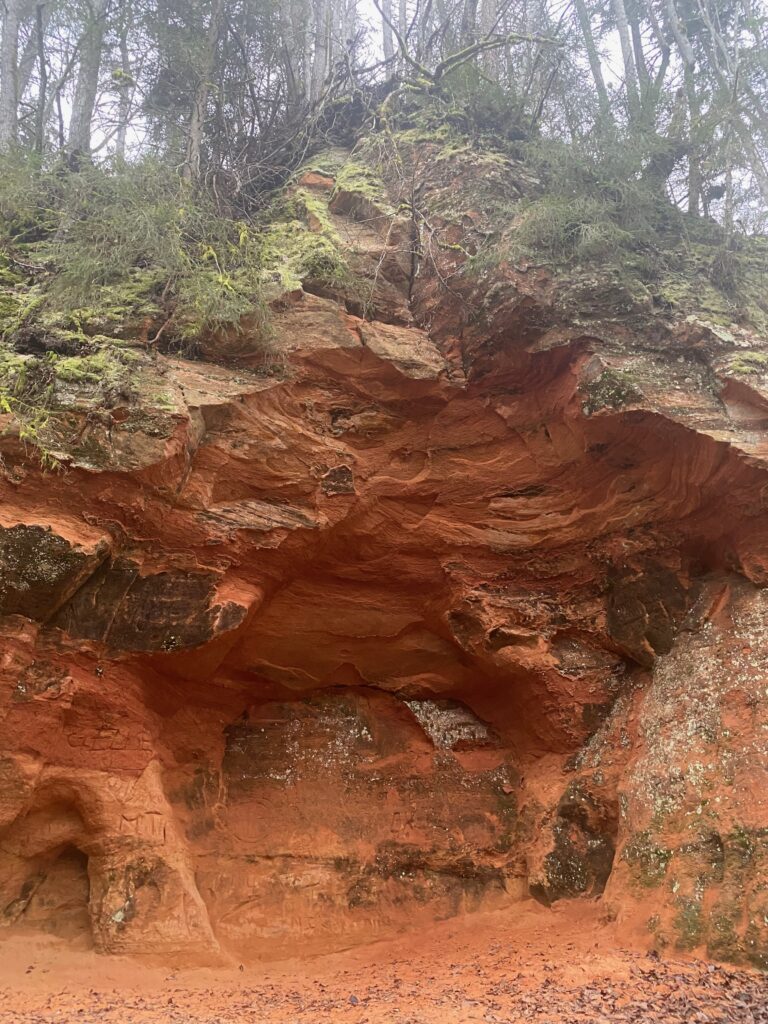 Red Cliffs (Sarkanās Klintis) near Cēsis