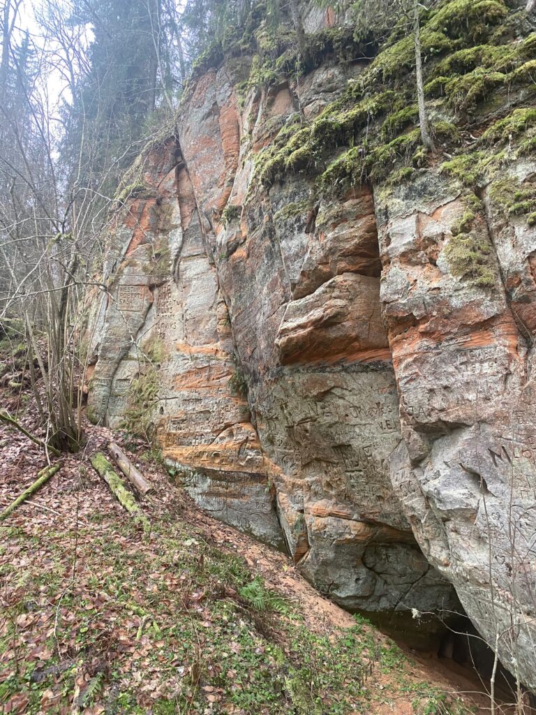 Red Cliffs (Sarkanās Klintis) near Cēsis
